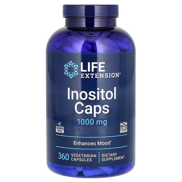 Inositol Caps, 1,000 mg, 360 Vegetarian Capsules