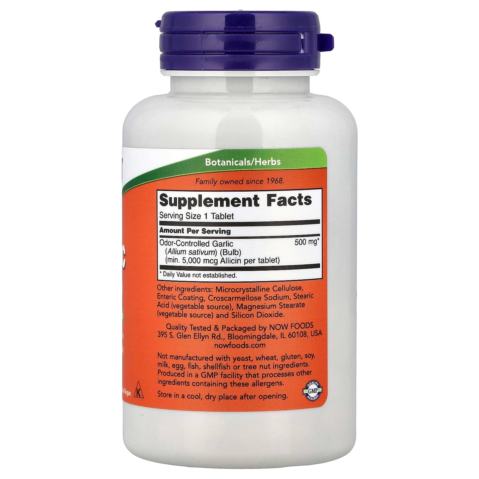 Garlic 5000, 90 Tablets (500 mg per Tablet)