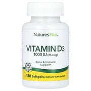 Vitamin D3, 25 mcg (1,000 IU), 180 Softgels