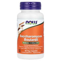 Saccharomyces Boulardii, Probiotic , 5 Billion CFU, 60 Veg Capsules