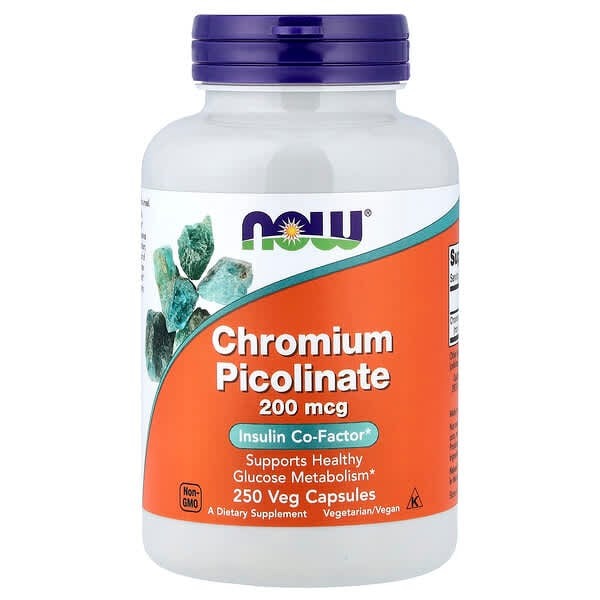 Chromium Picolinate, 200 mcg, 250 Veg Capsules