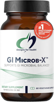 GI Microb-X - Botanical Gut Support, Cleanse + Detox Supplement with Tribulus, Berberine + Barberry Extract - Vegetarian + Non-GMO (60 Capsules)