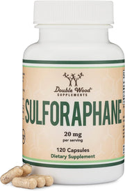 Sulforaphane - 20mg of Activated and Stabilized Sulforaphane per Serving (120 Capsules) Potent Broccoli Extract for Healthy Aging