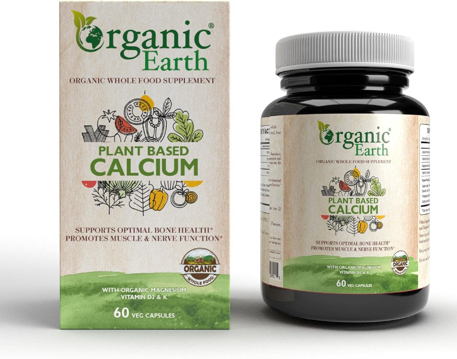 Promotes Bone and Joint Health I Support Heart Health, Nerve and Muscle Function I Vegan, Gluten Free, Clean Nutrition I 60 Capsules