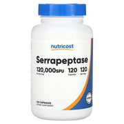 Serrapeptase, 60 mg (120,000 SPU), 120 Capsules