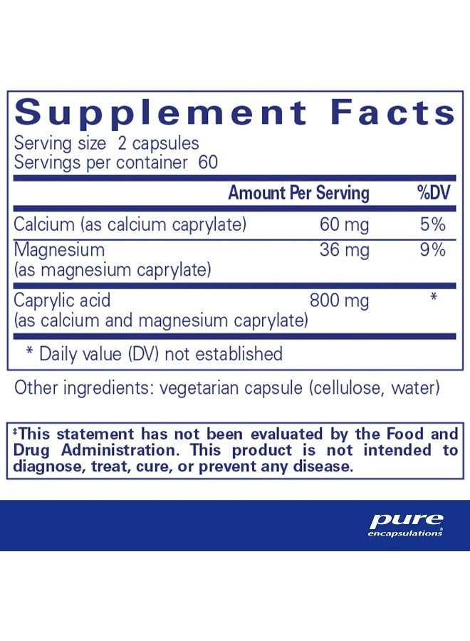 Caprylic Acid 120 Capsules